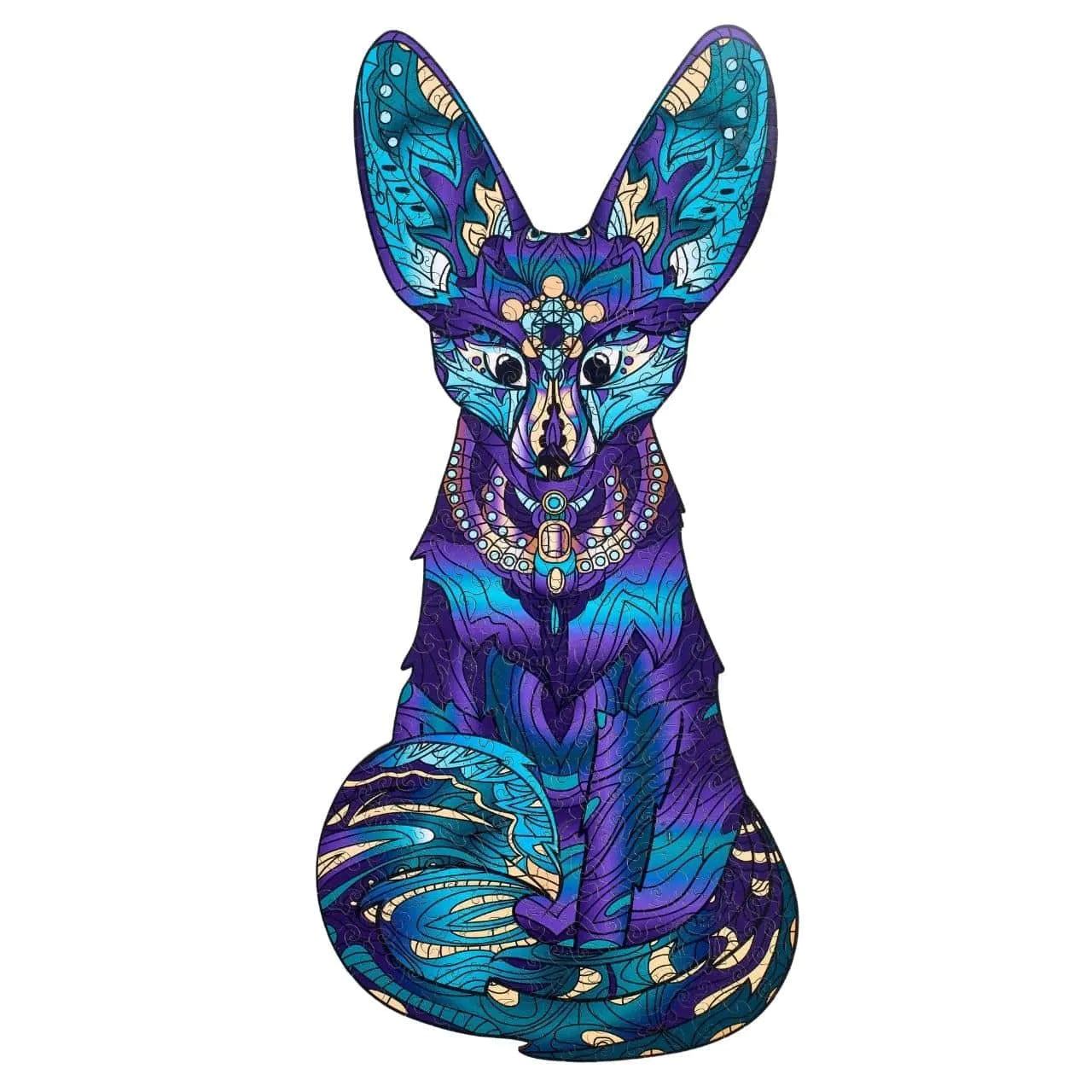 Fennec Violet | Puzzle din lemn | 21x44cm | 203 piese